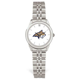 Women's Silver Montana State Bobcats Rolled Link Watch