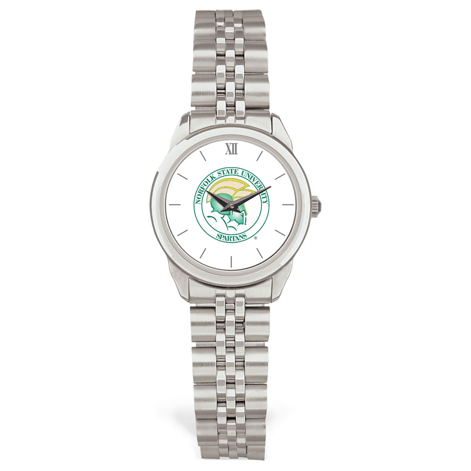 Women's Silver Norfolk State Spartans Rolled Link Watch