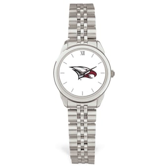 Women's Silver North Carolina Central Eagles Rolled Link Watch