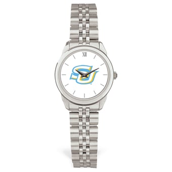 Women's Silver Southern University Jaguars Rolled Link Watch