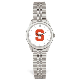 Women's Silver Syracuse Orange Rolled Link Watch