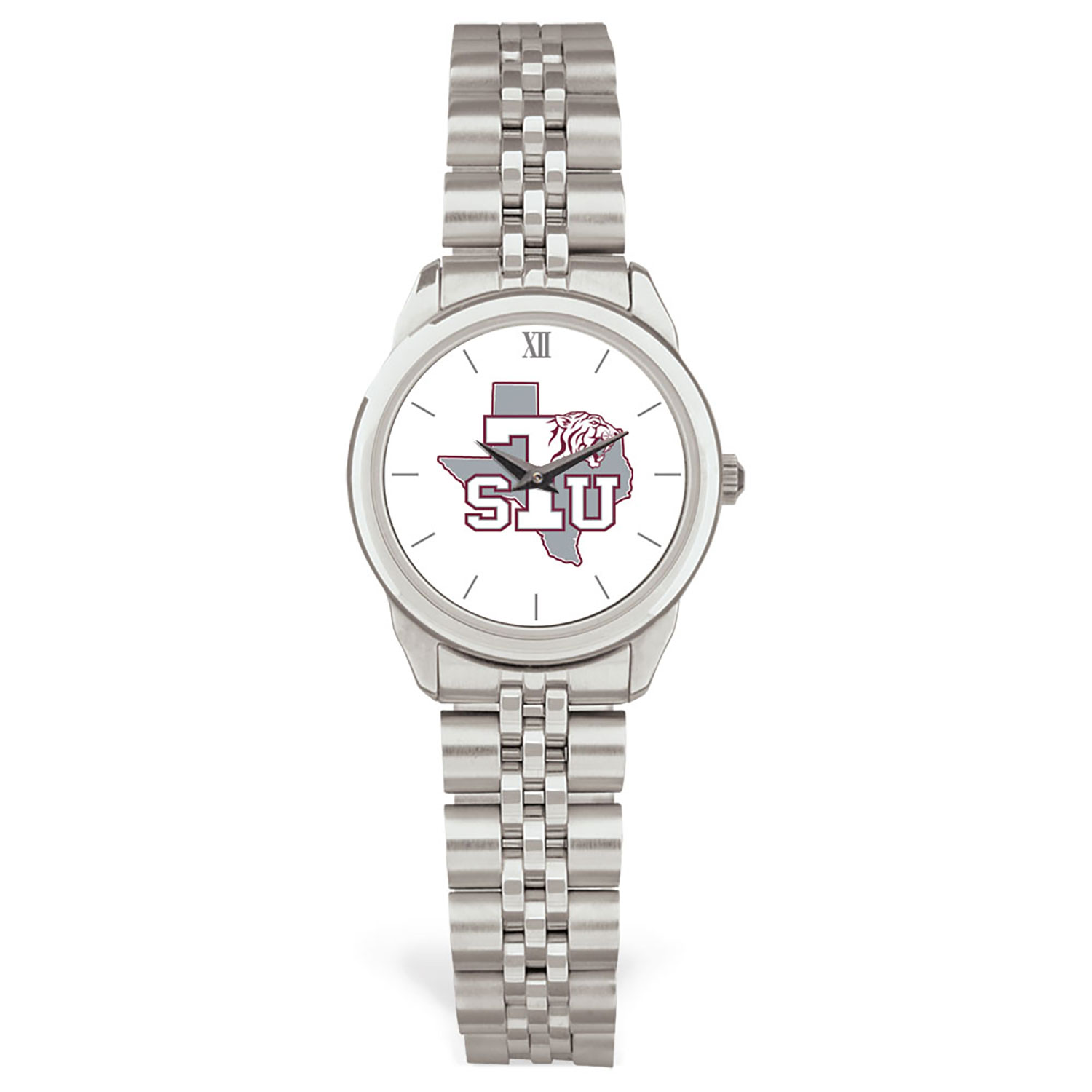 Women's Silver Texas Southern Tigers Rolled Link Watch