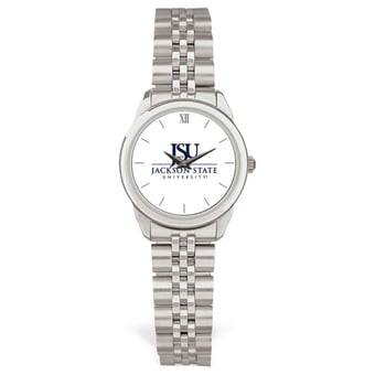 Women's Silver Jackson State Tigers Rolled Link Watch