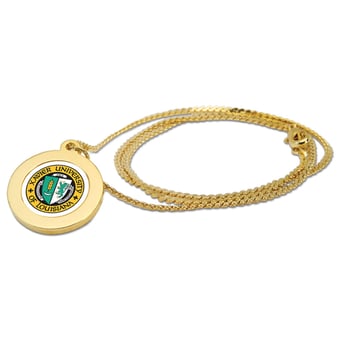 Gold Xavier University of Louisiana Gold Rush Pendant Necklace