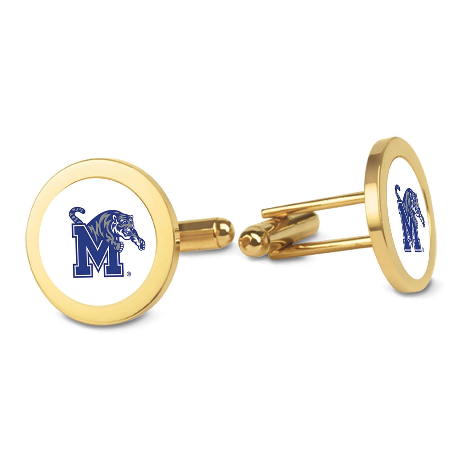 Gold Memphis Tigers Cufflinks