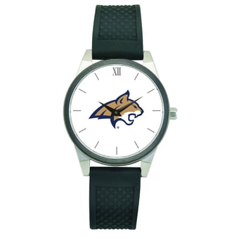 Women's Black Montana State Bobcats Silicone Strap Wristwatch