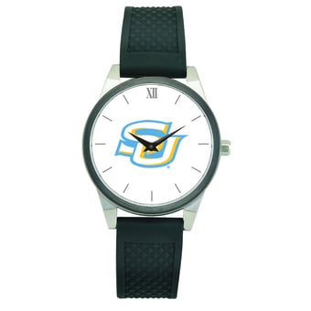 Women's Black Southern University Jaguars Silicone Strap Wristwatch