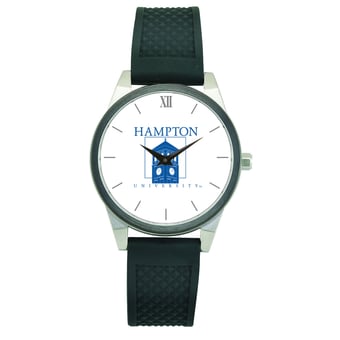 Women's Black Hampton Pirates Silicone Strap Wristwatch
