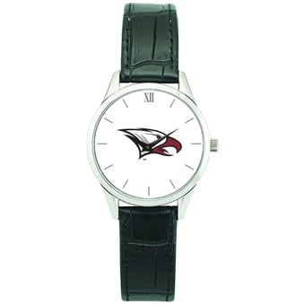Women's Silver North Carolina Central Eagles Stainless Steel Watch with Leather Band