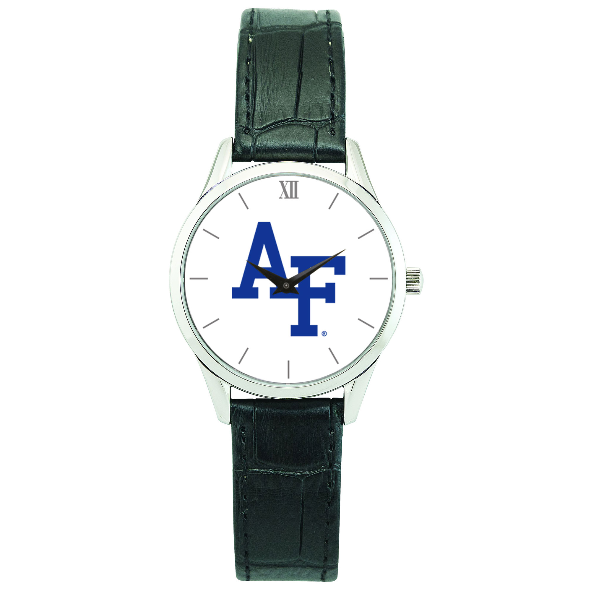 Women's Silver Air Force Falcons Stainless Steel Watch with Leather Band