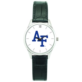 Women's Silver Air Force Falcons Stainless Steel Watch with Leather Band