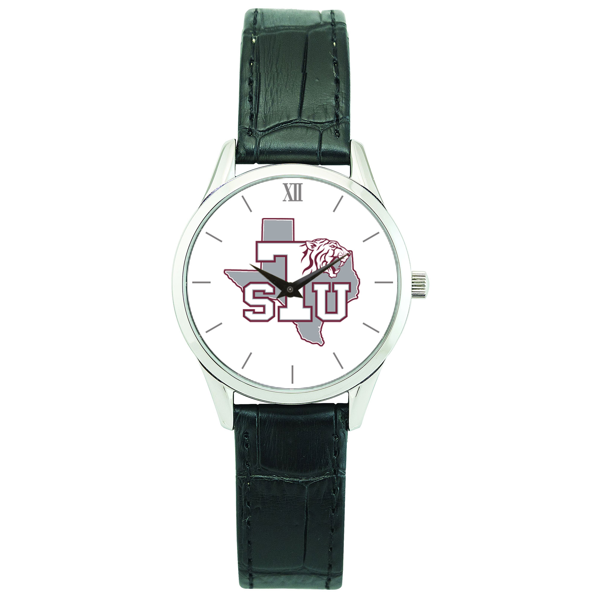 Women's Silver Texas Southern Tigers Stainless Steel Watch with Leather Band