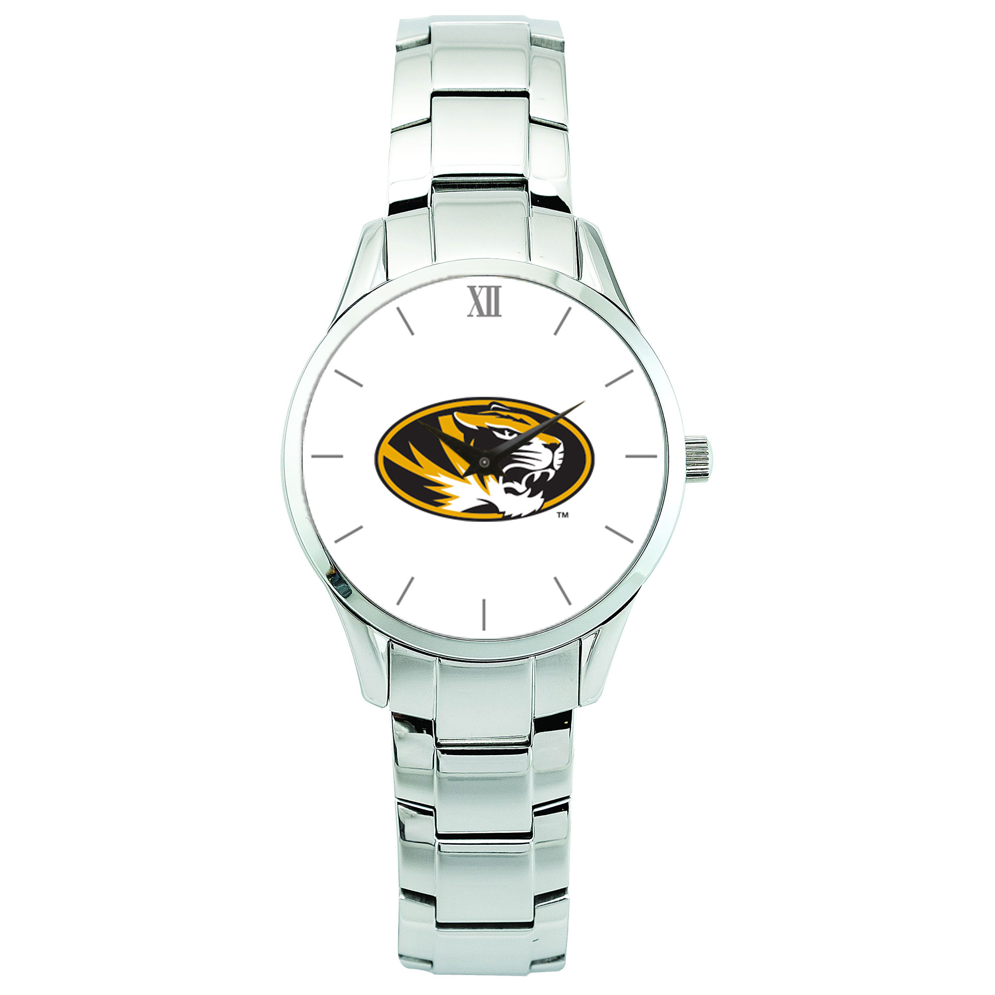 Men's Silver Missouri Tigers Stainless Steel Wristwatch