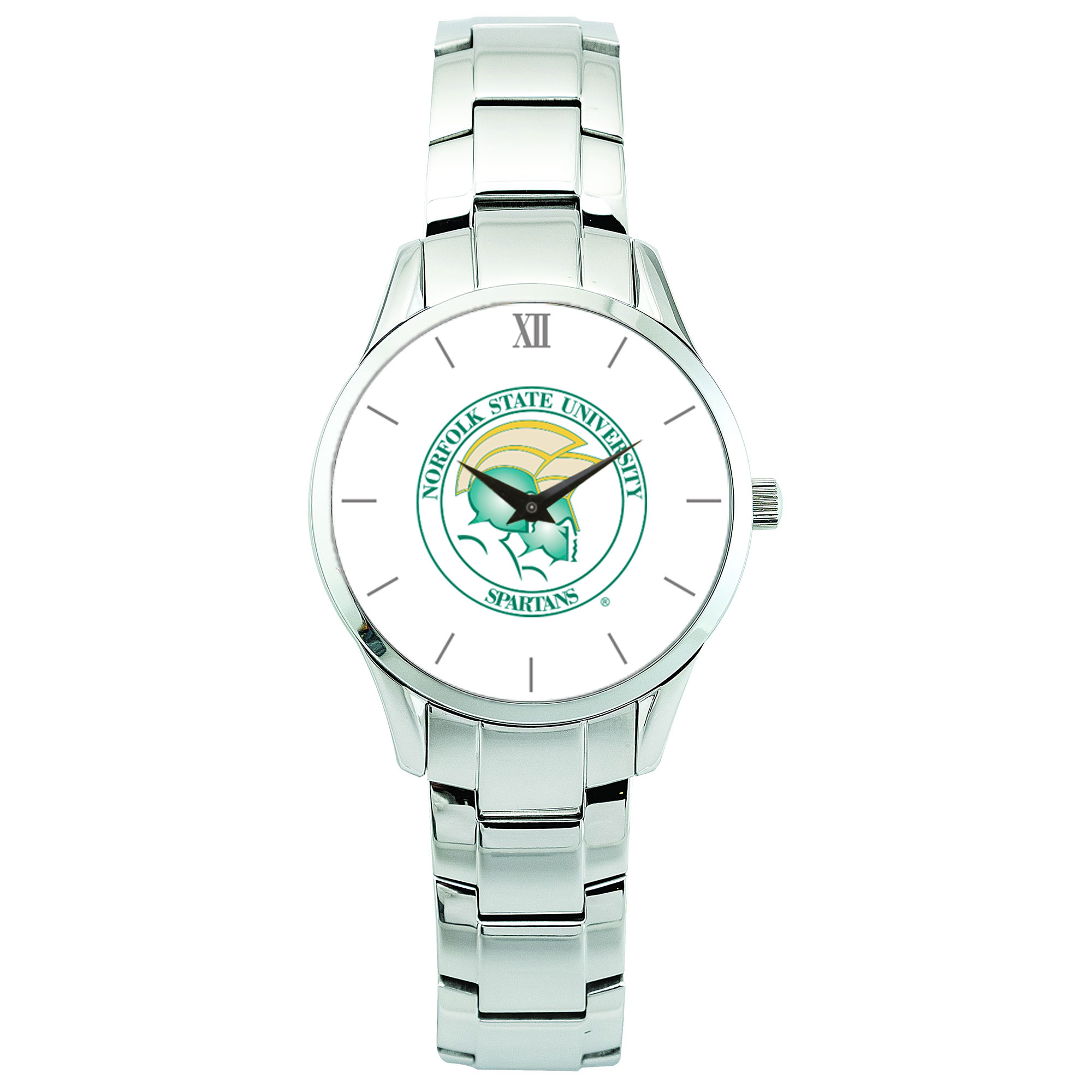 Men's Silver Norfolk State Spartans Stainless Steel Wristwatch