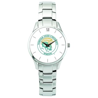 Men's Silver Norfolk State Spartans Stainless Steel Wristwatch