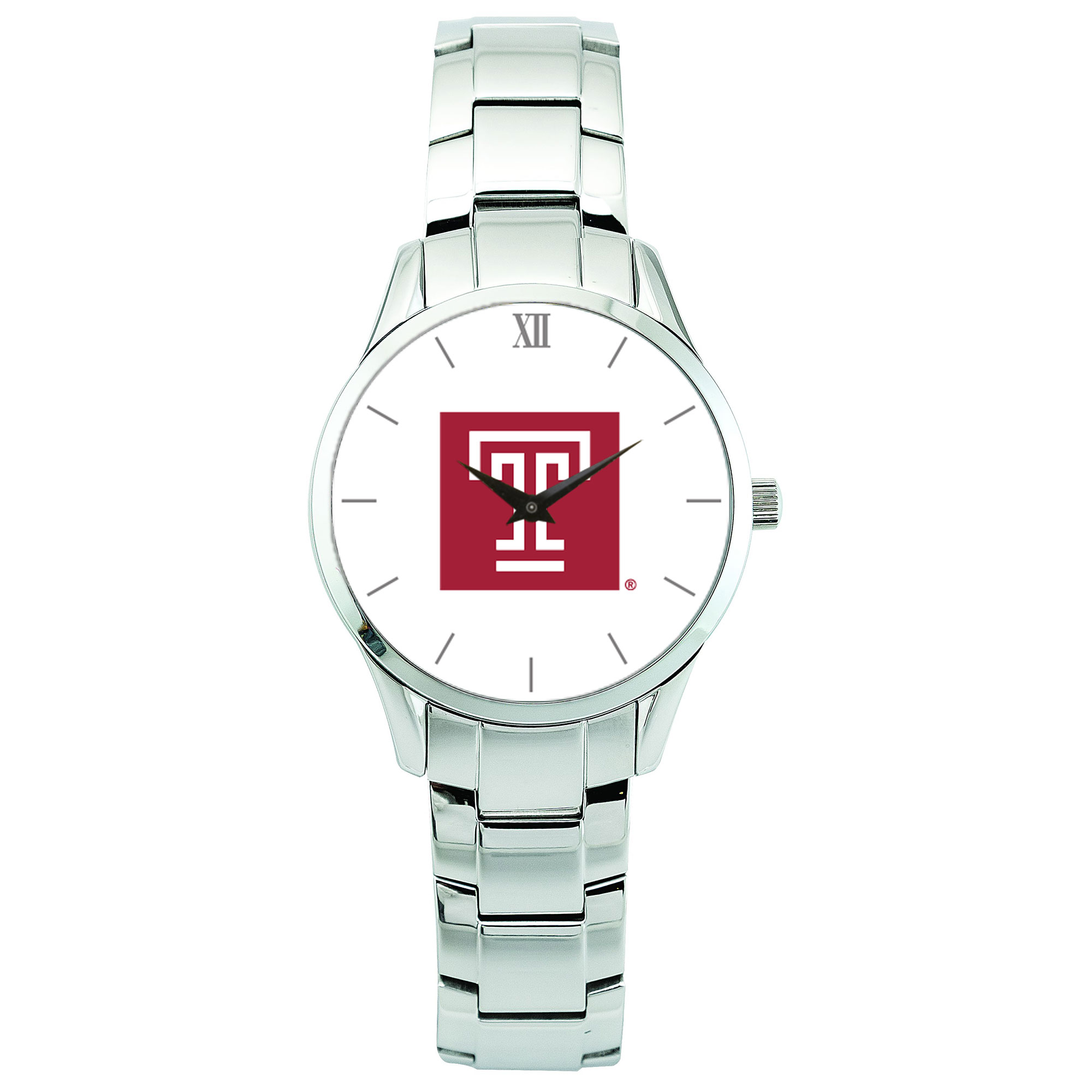 Men’s Silver Temple Owls Stainless Steel Wristwatch Men’s Silver Temple Owls Stainless Steel Wristwatch