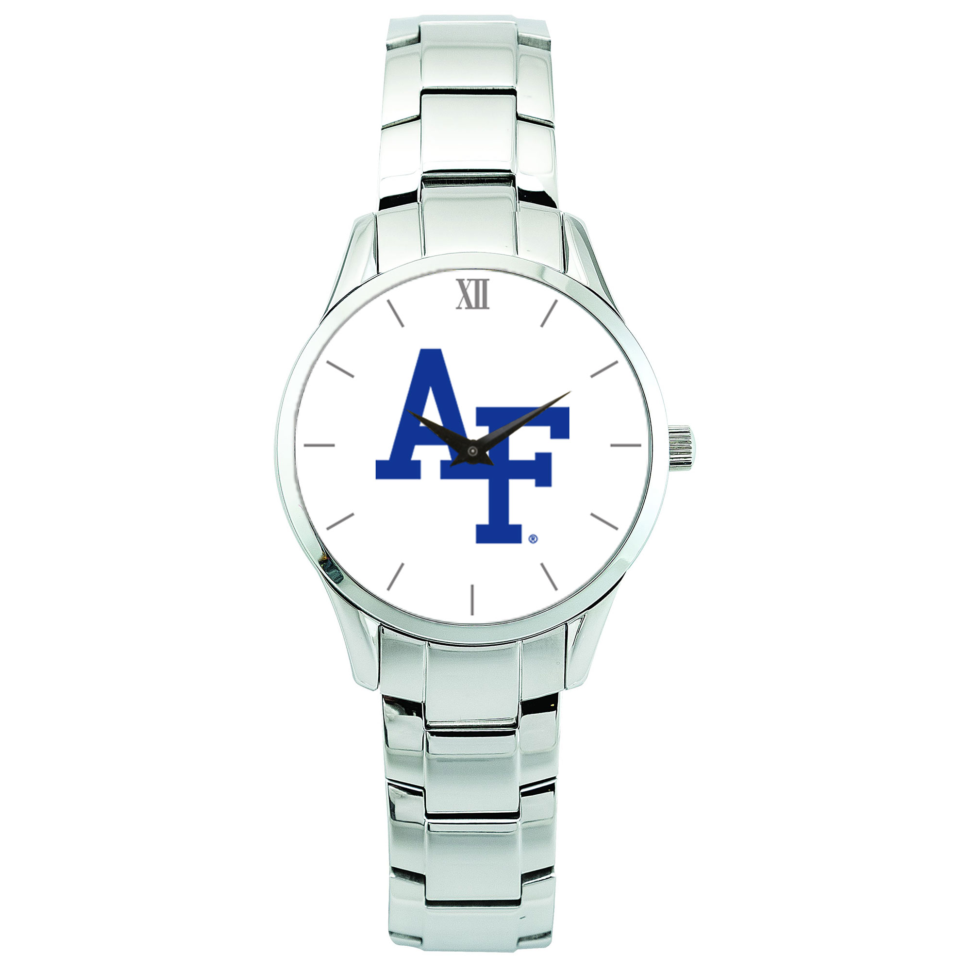 Men's Silver Air Force Falcons Stainless Steel Wristwatch