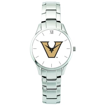 Men's Silver Vanderbilt Commodores Stainless Steel Wristwatch
