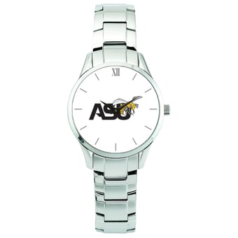 Men's Silver Alabama State Hornets Stainless Steel Wristwatch
