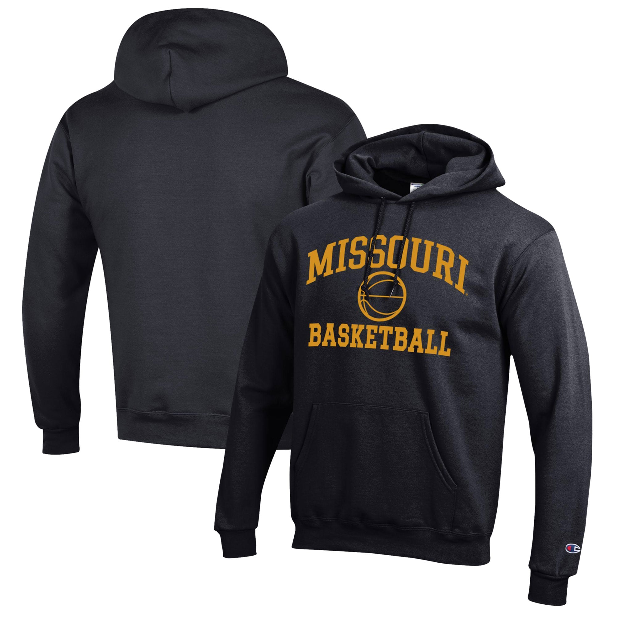Men's Champion Black Missouri Tigers Basketball Icon Pullover Hoodie