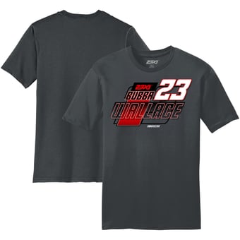 Men's 23XI Racing Charcoal Bubba Wallace Lifestyle T-Shirt