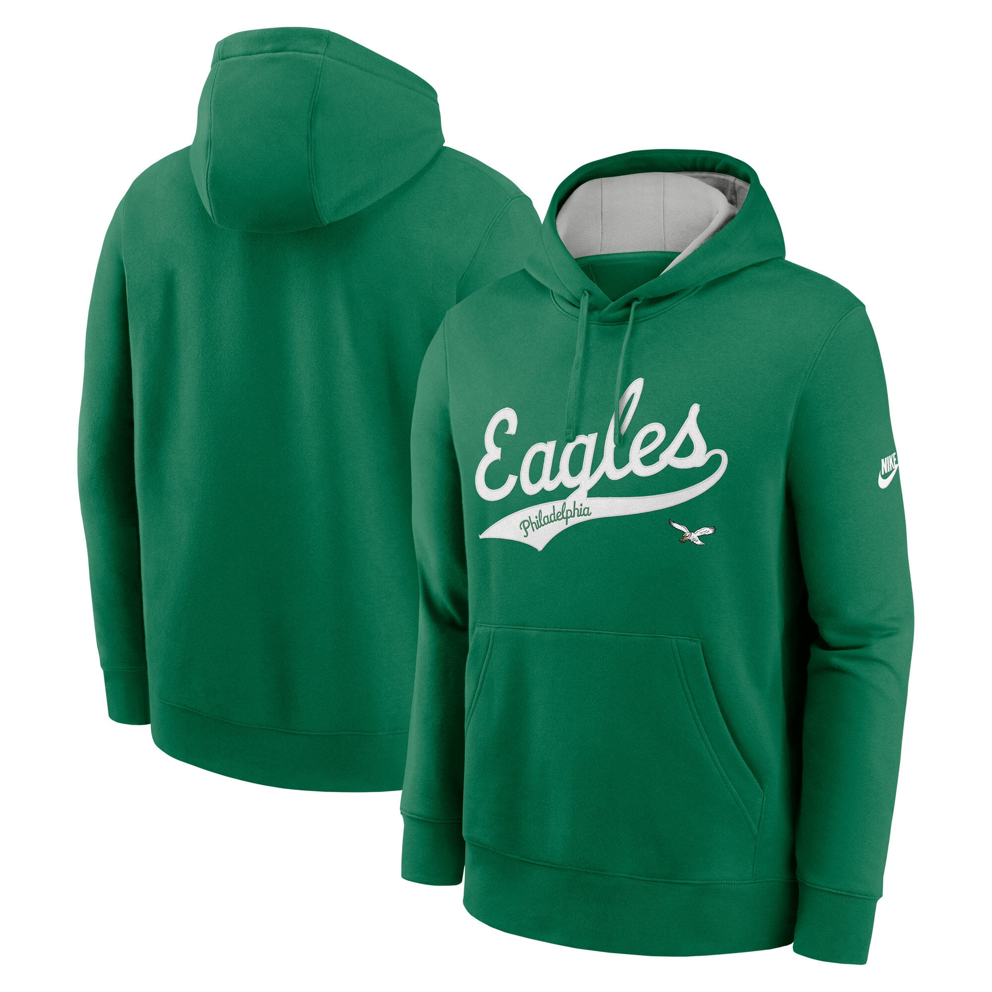 Felpa con cappuccio Philadelphia Eagles Nike Club Fleece Pullover - Uomo