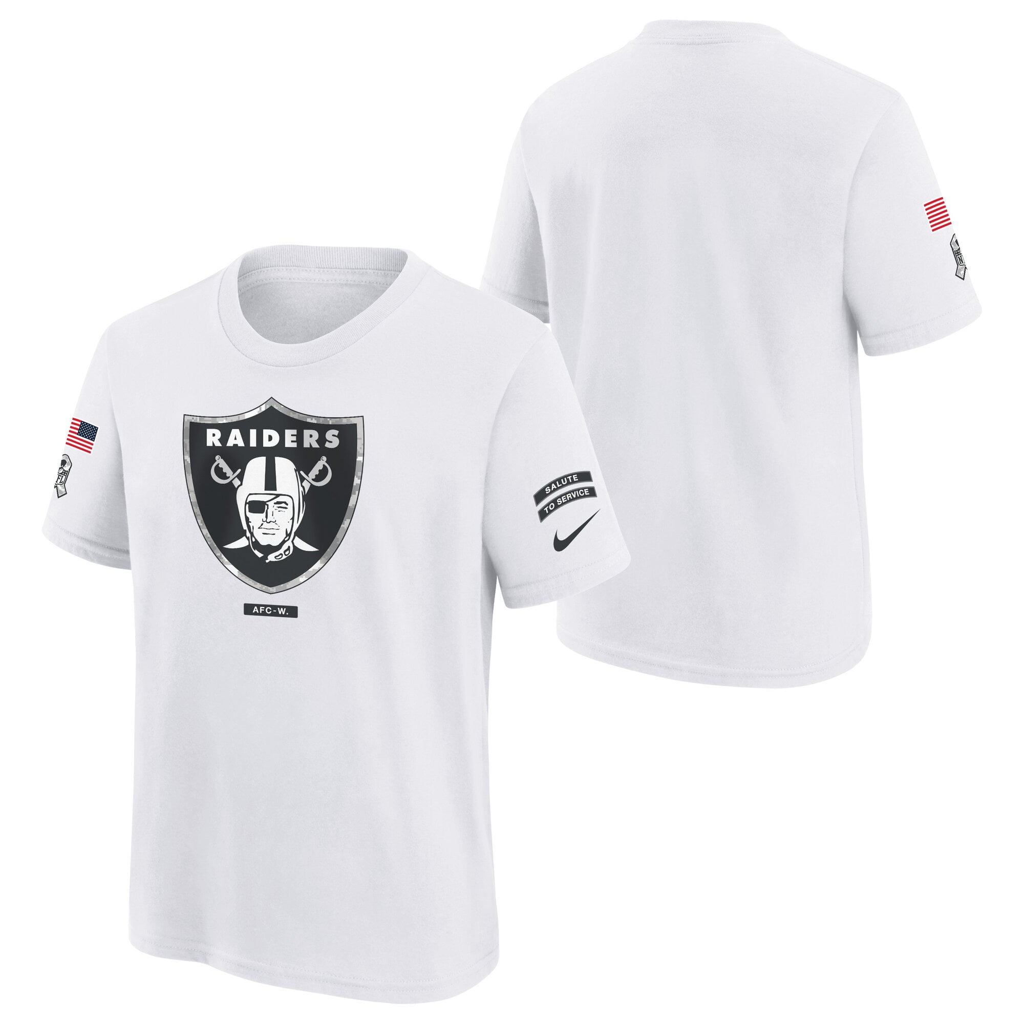 Maglietta Las Vegas Raiders Nike 2024 Salute To Service - Giovani