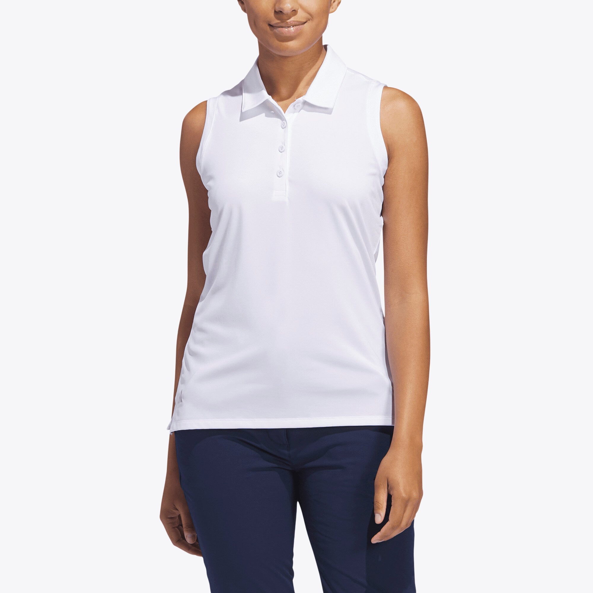 Polo senza maniche adidas Ultimate The 152nd Open Royal Troon - Bianco - Donna