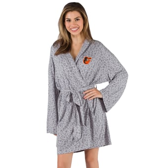 Baltimore Orioles Concepts Sport Female Adult Women's Frill Hacci Knit Robe - Gray