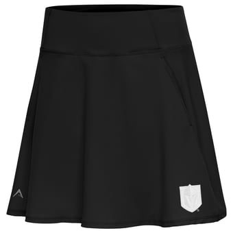 Women's Antigua Black Vegas Golden Knights White Logo Chip Skort