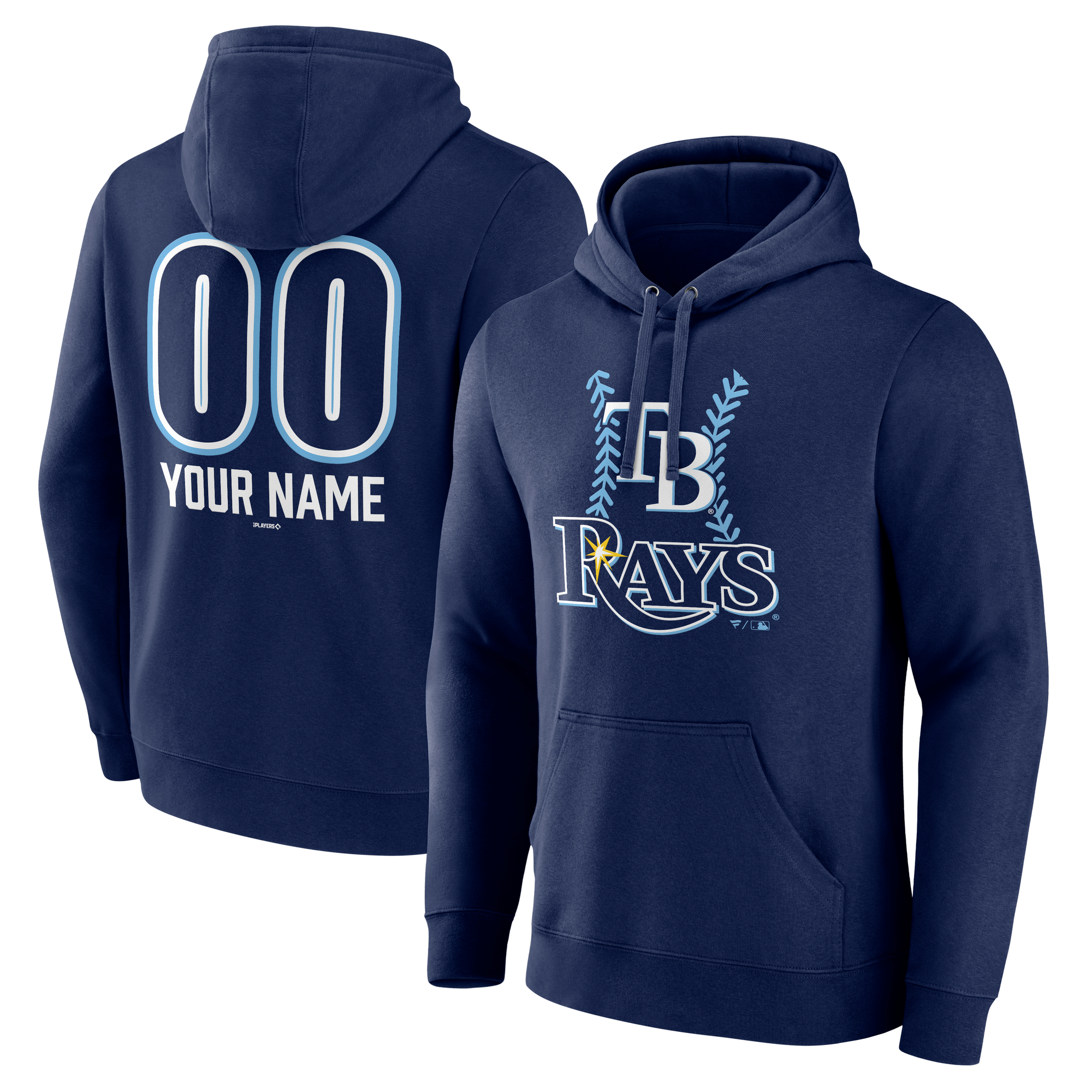 Men’s Navy Tampa Bay Rays Personalized Name & Number Fastball Pullover Hoodie Men’s Navy Tampa Bay Rays Personalized Name & Number Fastball Pullover Hoodie