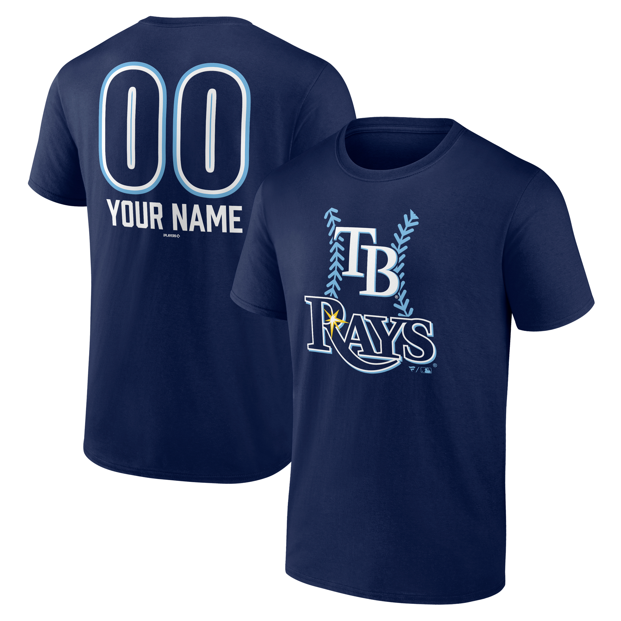 Men’s Navy Tampa Bay Rays Personalized Name & Number Fastball T-Shirt Men’s Navy Tampa Bay Rays Personalized Name & Number Fastball T-Shirt