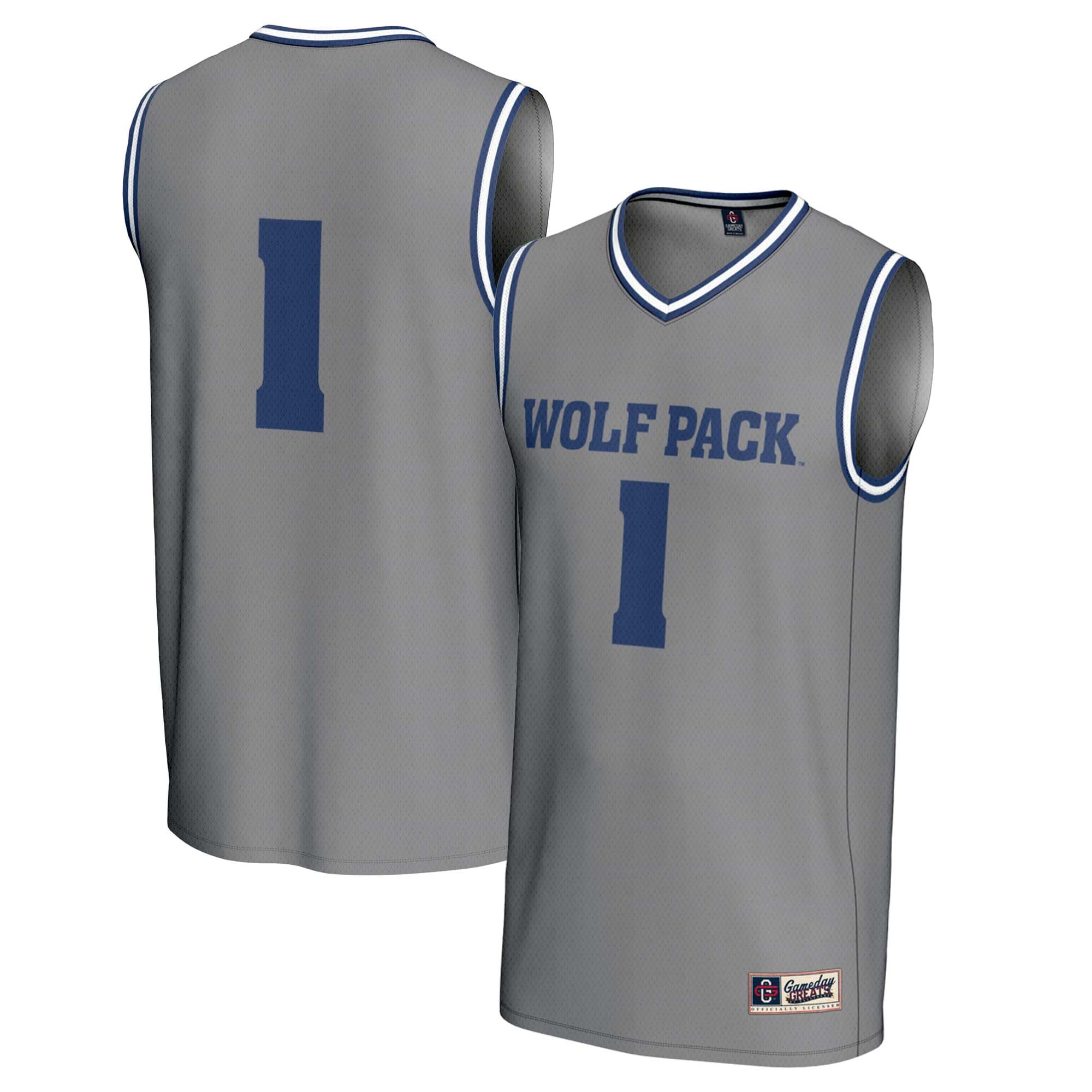 Unisex GameDay Greats #1 Gray Nevada Wolf Pack  Lightweight Basketball Fashion Jersey