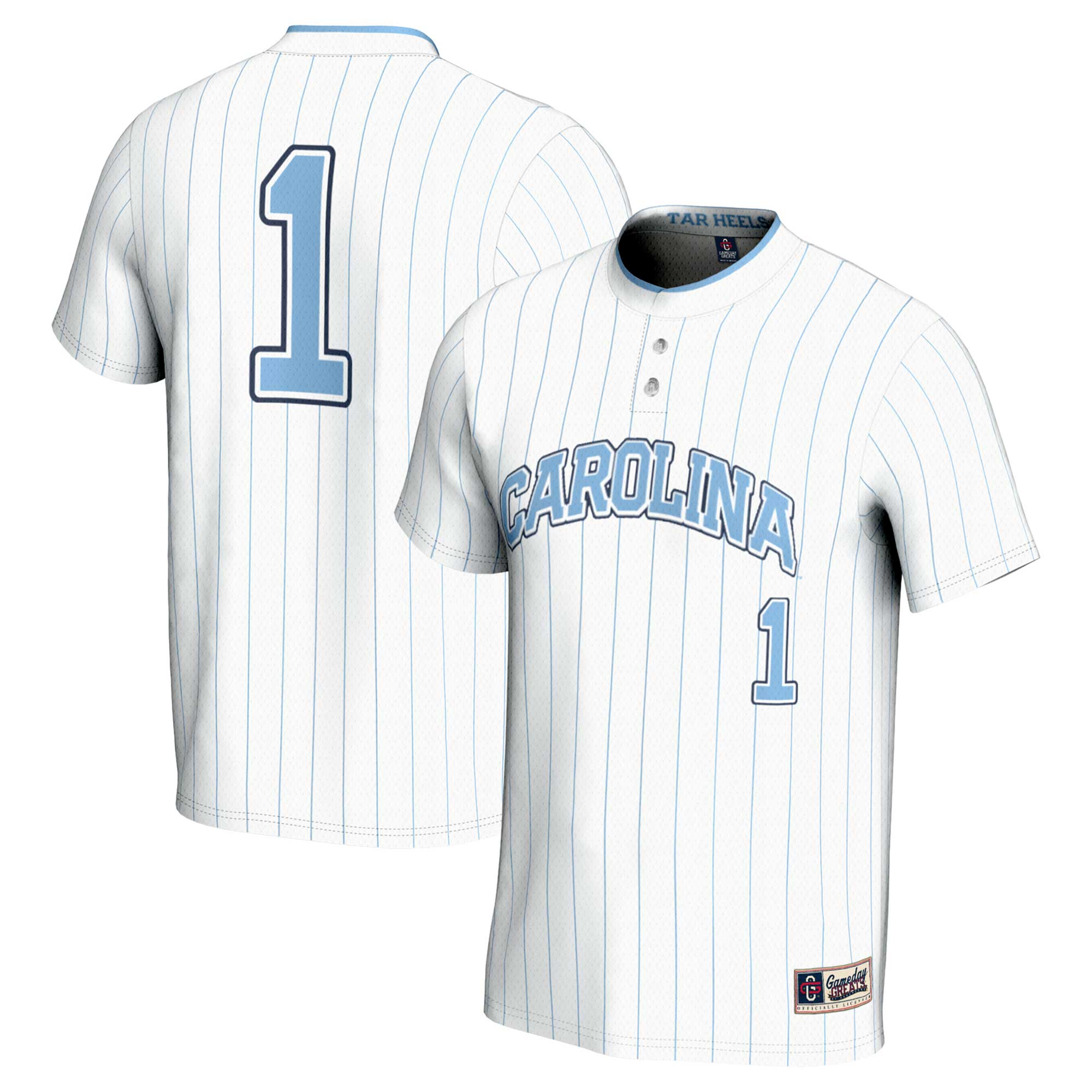Unisex GameDay Greats #1 White North Carolina Tar Heels Lightweight Softball Jersey Unisex GameDay Greats #1 White North Carolina Tar Heels Lightweight Softball Jersey