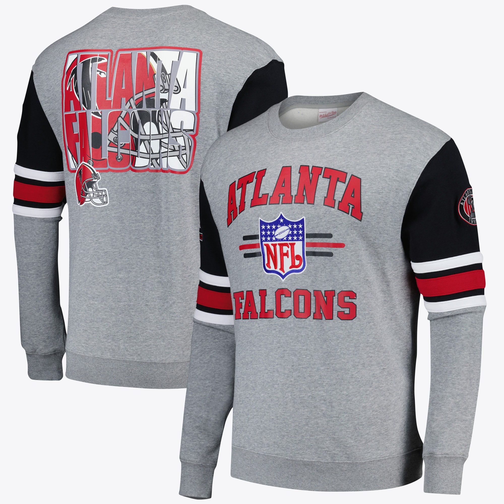 Atlanta Falcons Mitchell and Ness All Over Crew 4.0
