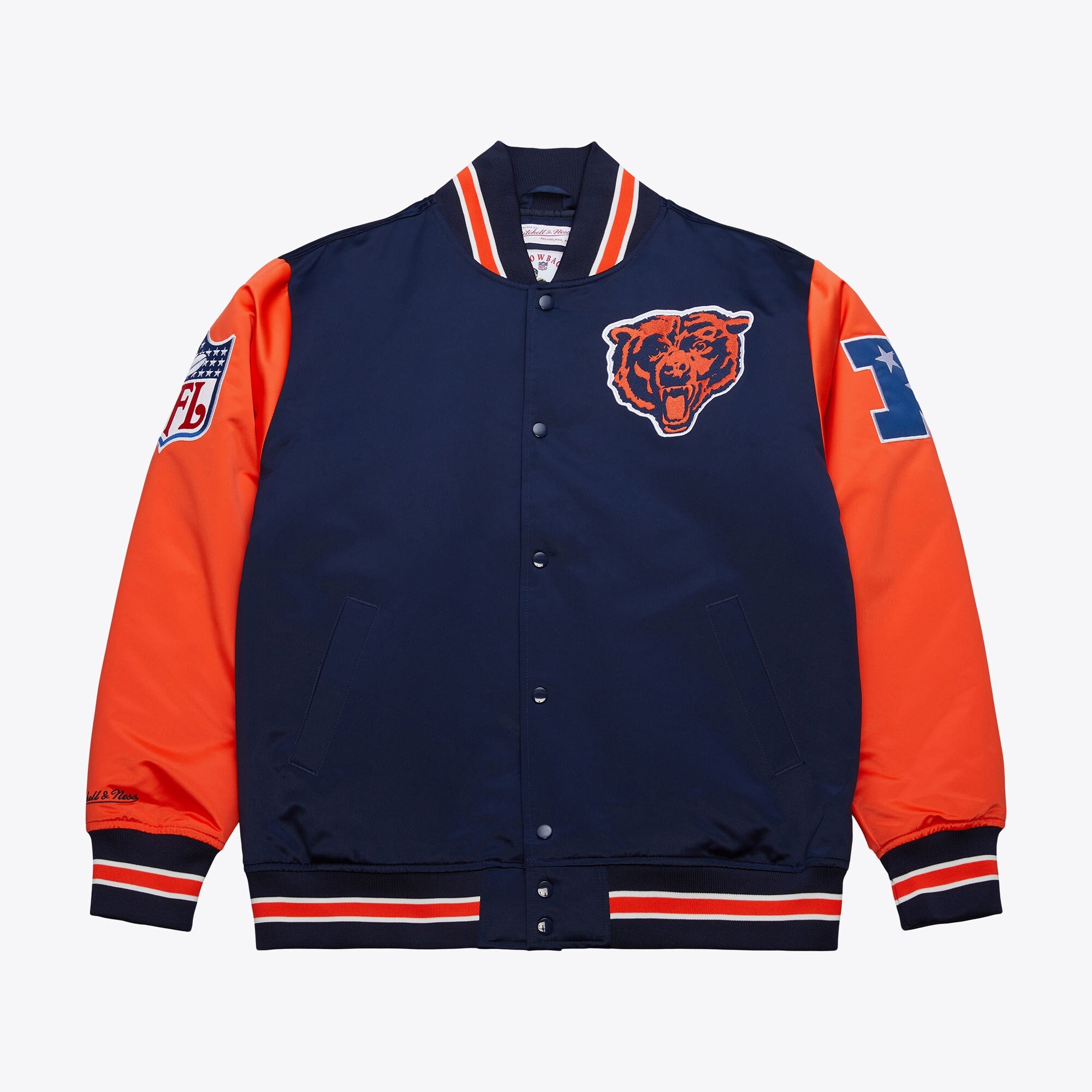 Giacca in rasatello pesante Mitchell e Ness dei Chicago Bears