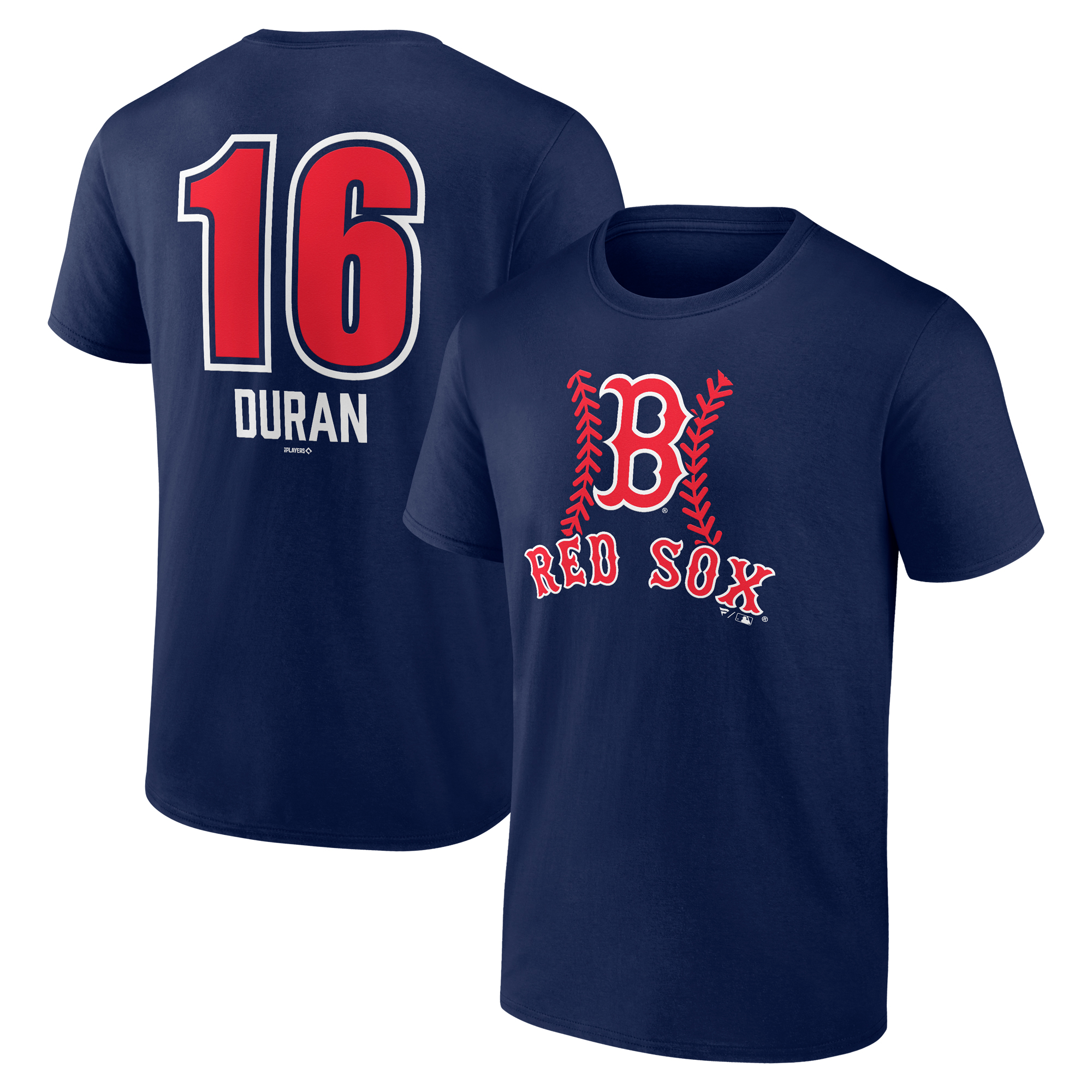 Men's Jarren Duran Navy Boston Red Sox Fastball Player Name & Number T-Shirt