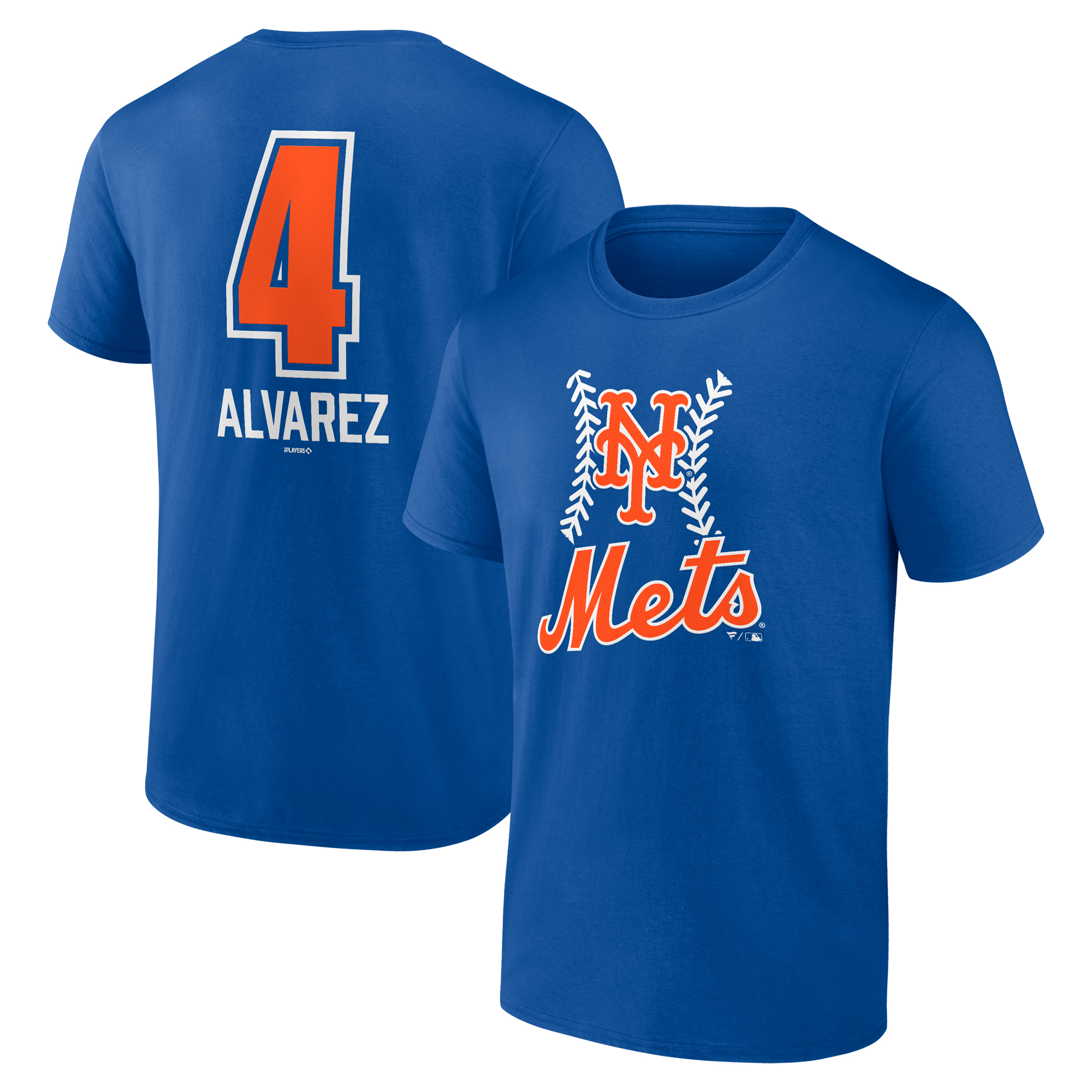 Men's Francisco Alvarez Royal New York Mets Fastball Player Name & Number T-Shirt
