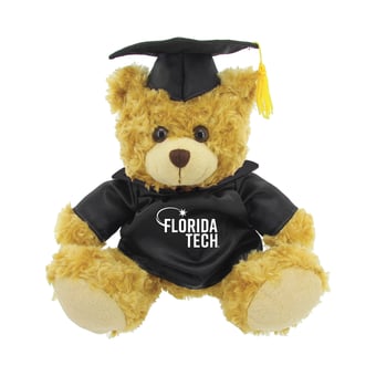 Florida Tech Panthers 12'' Graduation Plush Bear