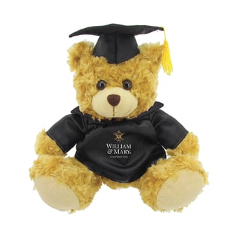 William & Mary Tribe 12'' Graduation Plush Bear
