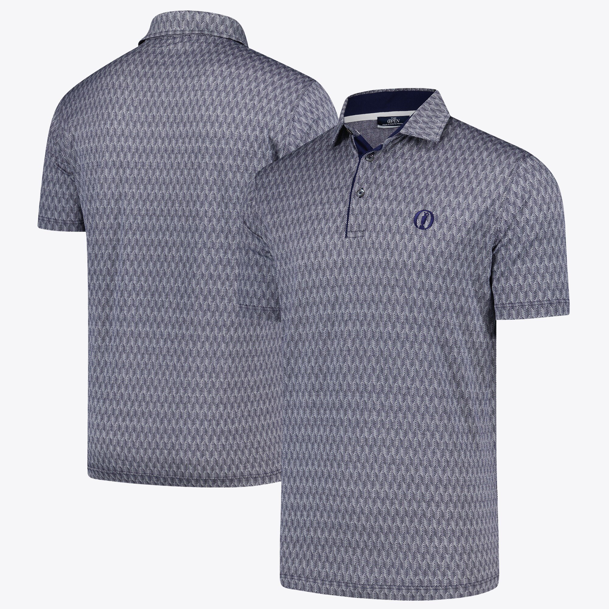 Polo Open Marbas Ghedi con stampa Chevron - Spazio