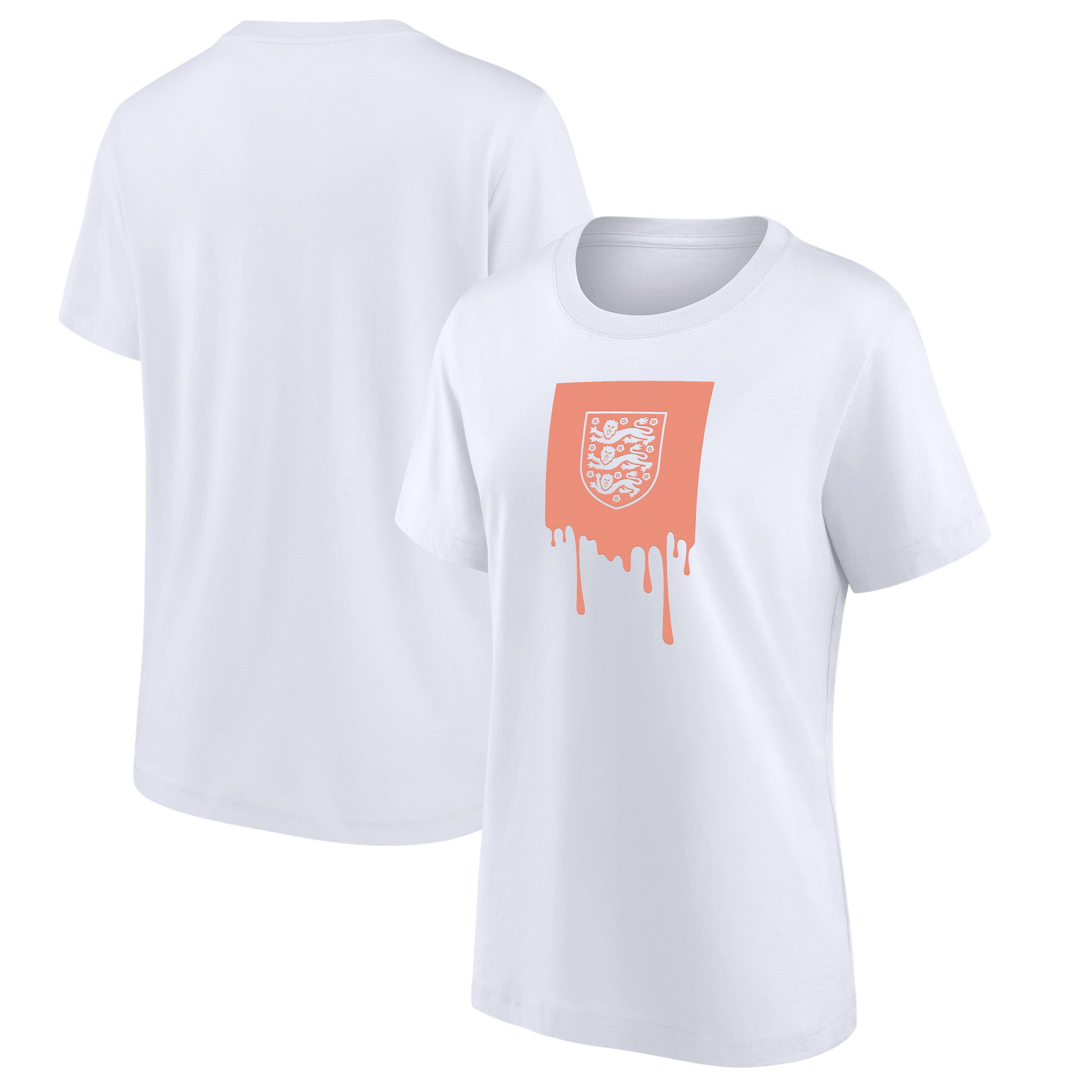 England Liquify Graphic T-Shirt - White - Womens