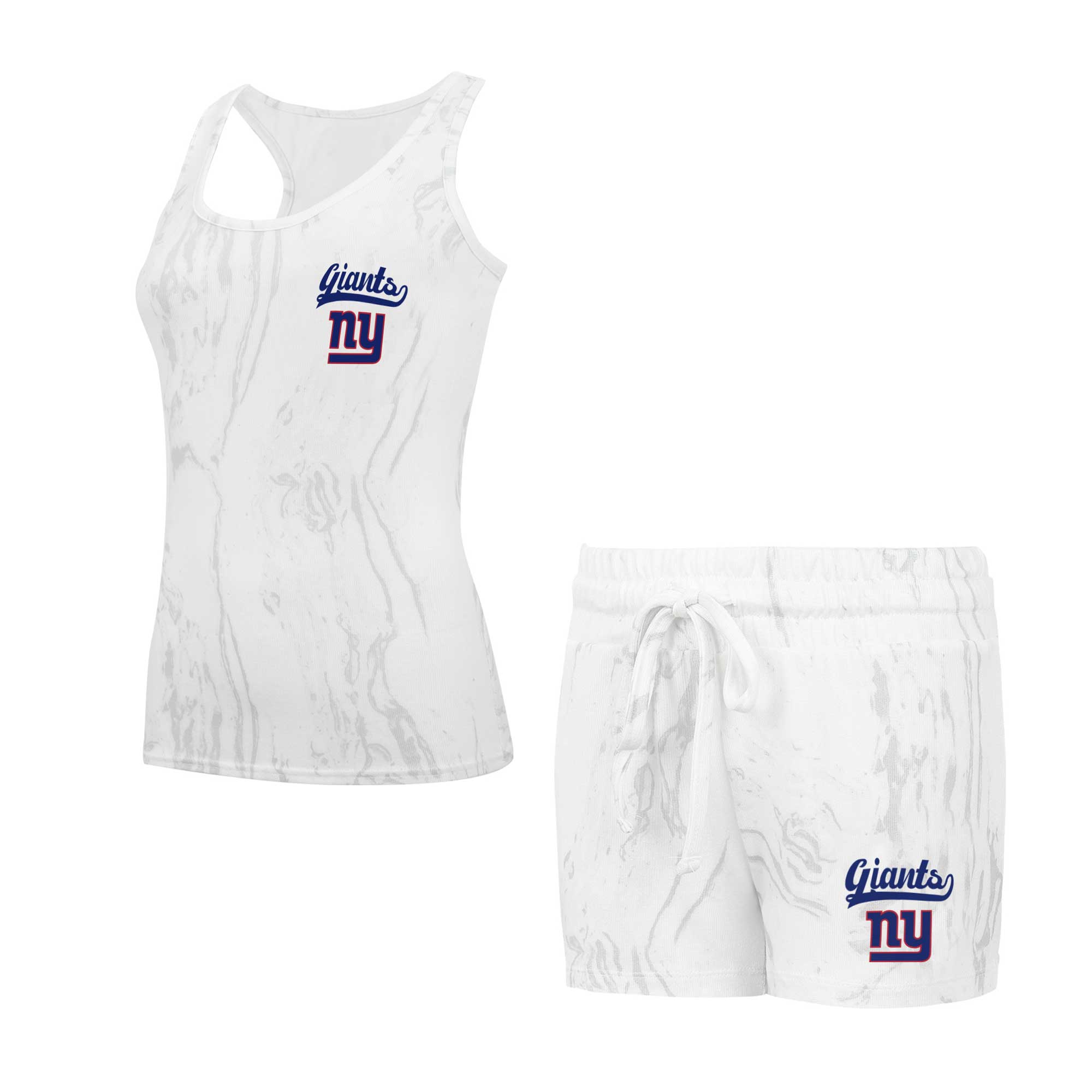 Women's Concepts Sport New York Giants Quartz Hacci Knit Tank Top & Shorts Sleep Set