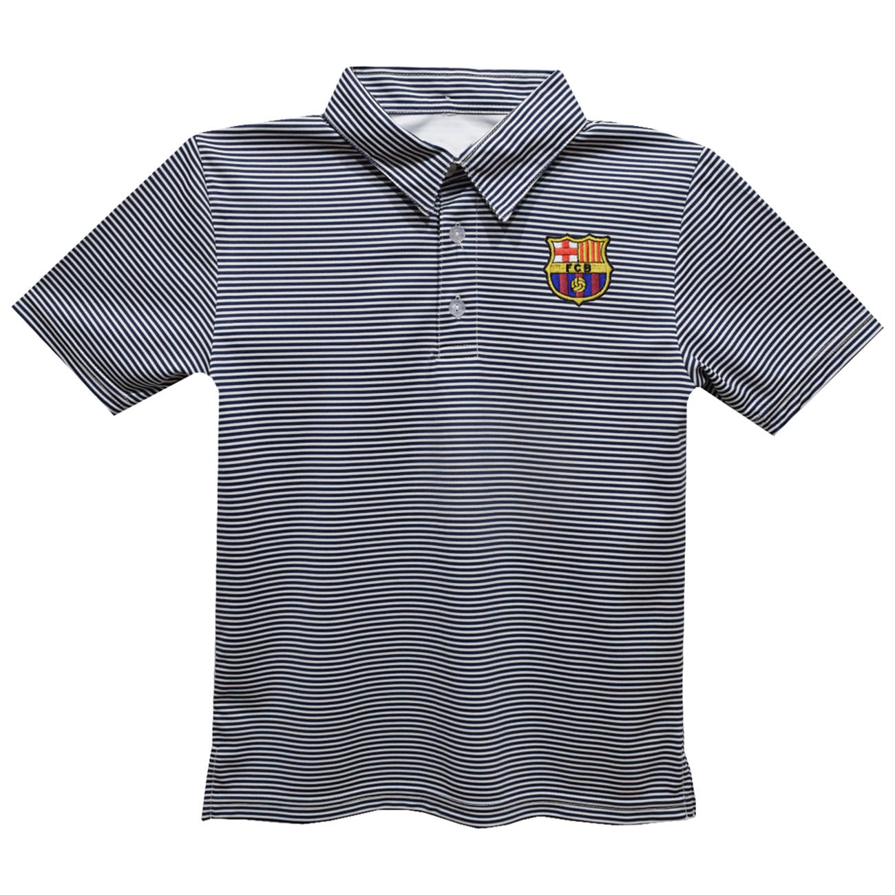 Youth Vive La Fete Navy Barcelona Pencil Stripe Polo