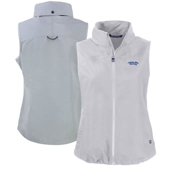 Women's Cutter & Buck  Gray Montana State Bobcats Vault Charter Eco Recycled Full-Zip Vest