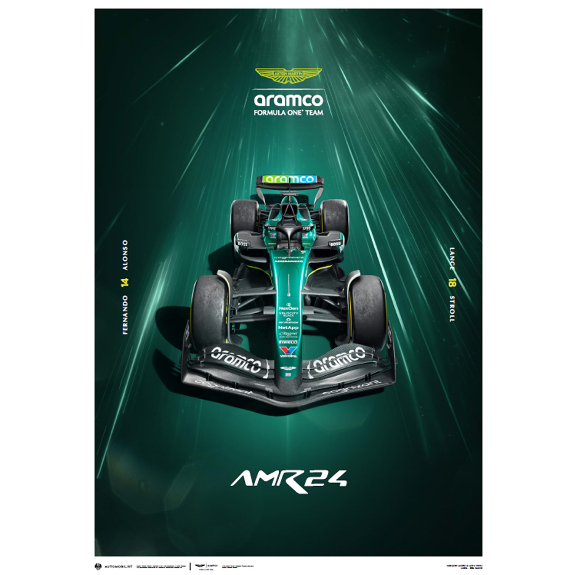 Aston Martin Formula 1 - AMR24 - Hyper Focus 2024 Poster