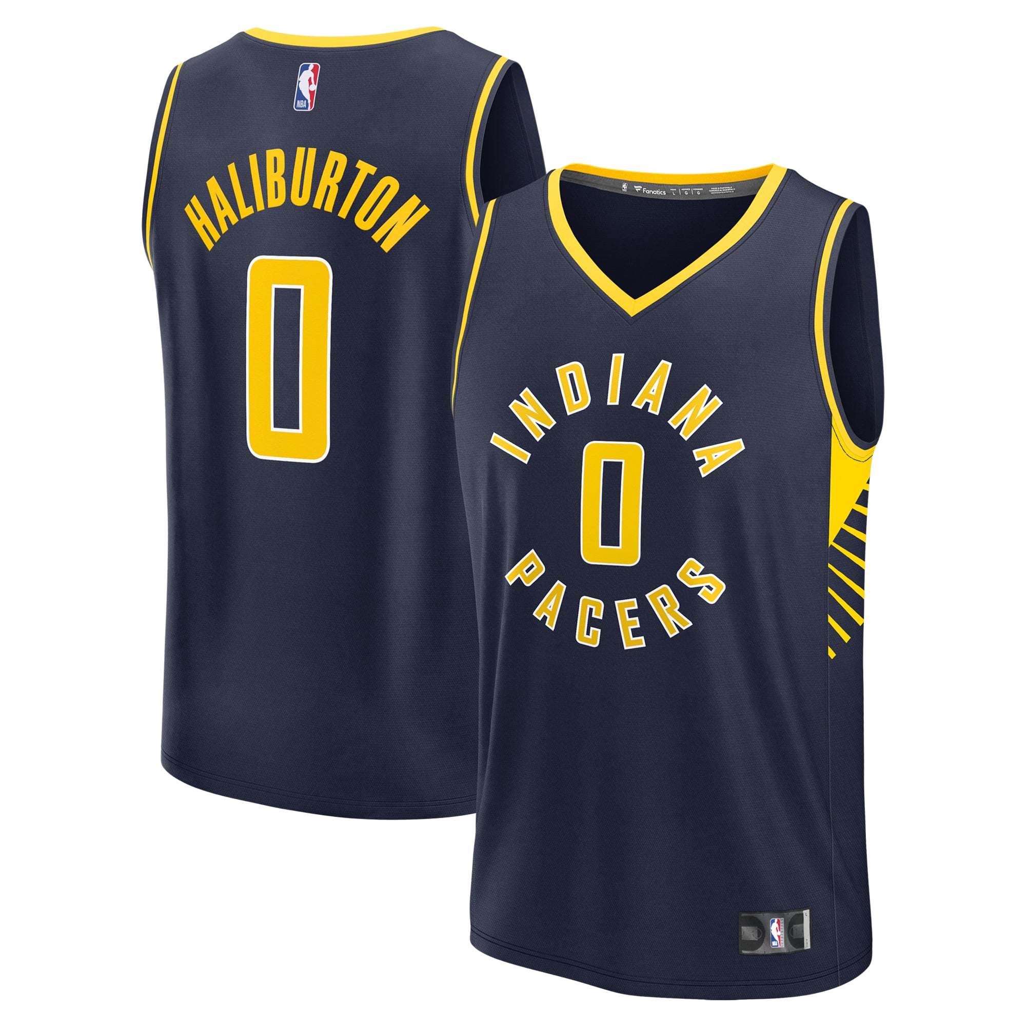 Men's Fanatics Tyrese Haliburton Navy Indiana Pacers Fast Break Replica Jersey - Icon Edition
