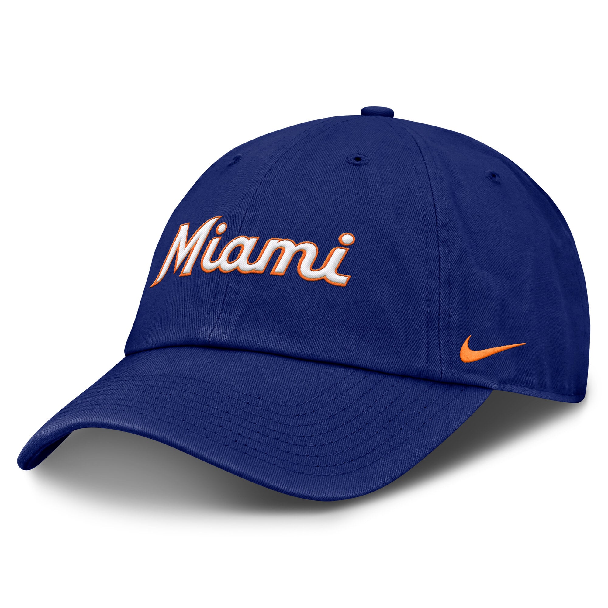 Men's Nike Deep Royal Miami Marlins Club Adjustable Hat