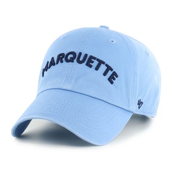 Unisex '47  Marquette Golden Eagles Light Blue Clean Up Adjustable Hat