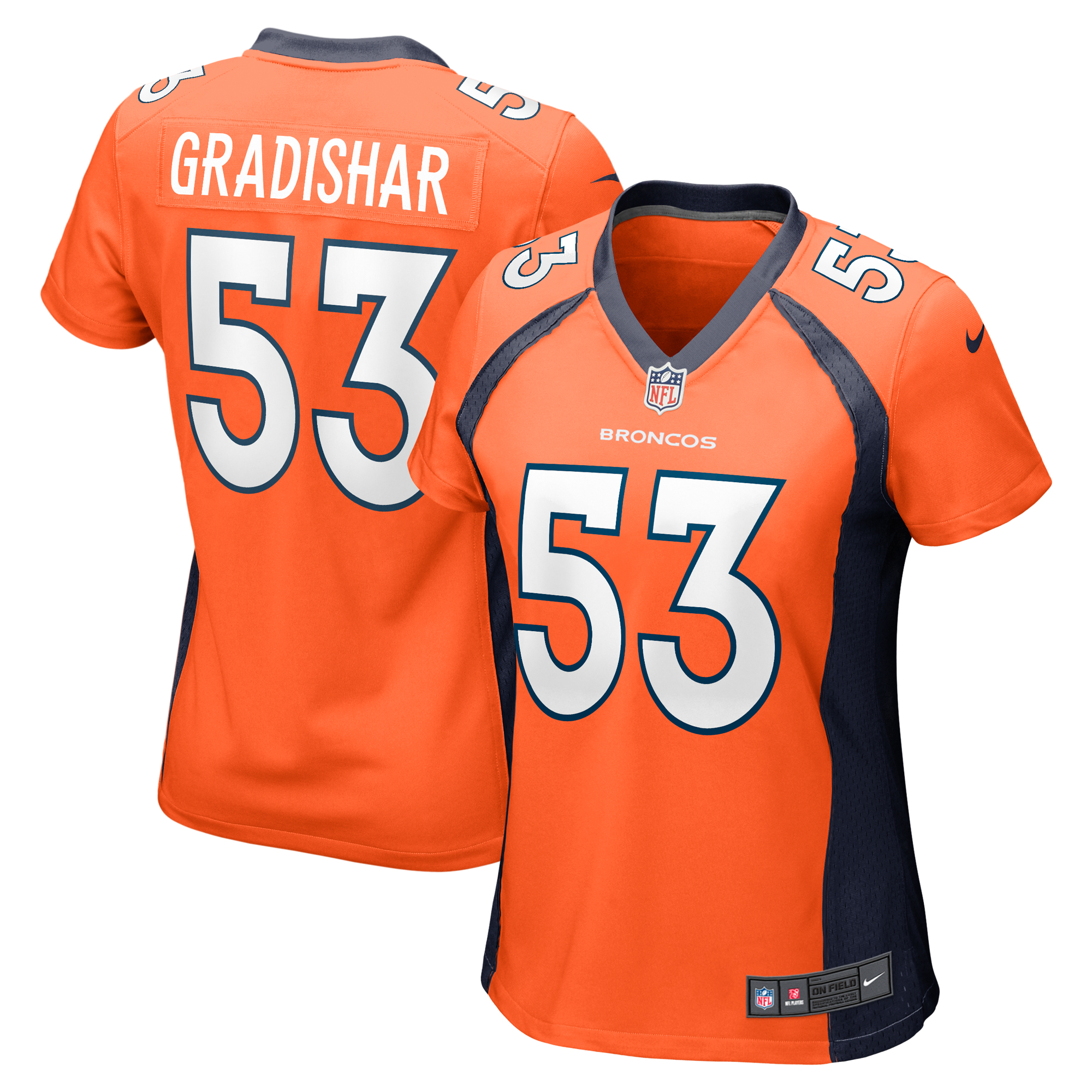 Women's Nike Randy Gradishar Orange Denver Broncos Retired Player Game Jersey